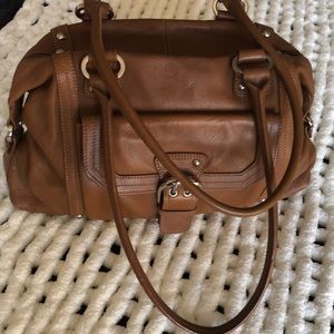 Tignanello Authentic leather satchel/shoulder bag. Carmel brown. 15X9‎ in. EUC